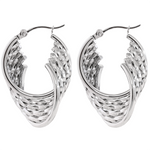 Load image into Gallery viewer, Twisted Hoop Earrings