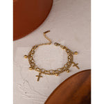 Load image into Gallery viewer, Cross Layered Bracelet

