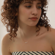 Lustrous Pearl Charm Necklace