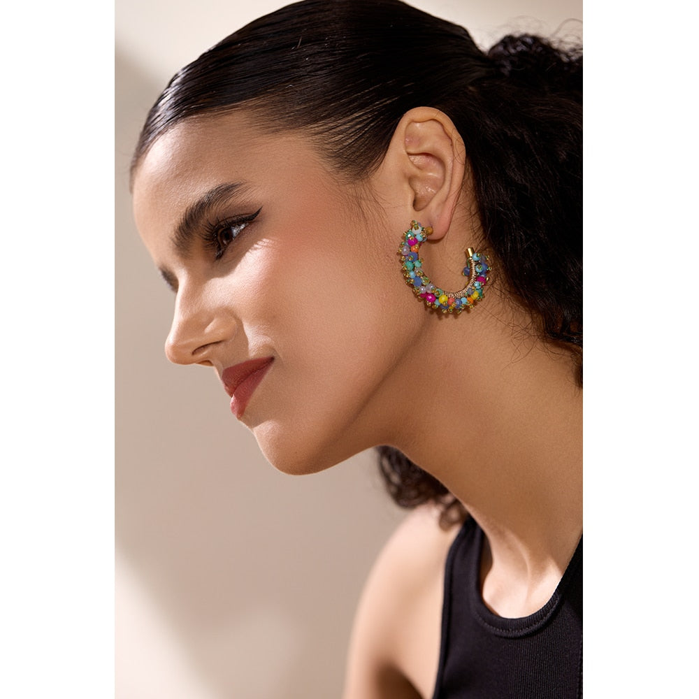 Y2K Handmade Huggie Earrings