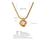 Load image into Gallery viewer, Square Shell Necklace
