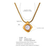 Square Shell Necklace