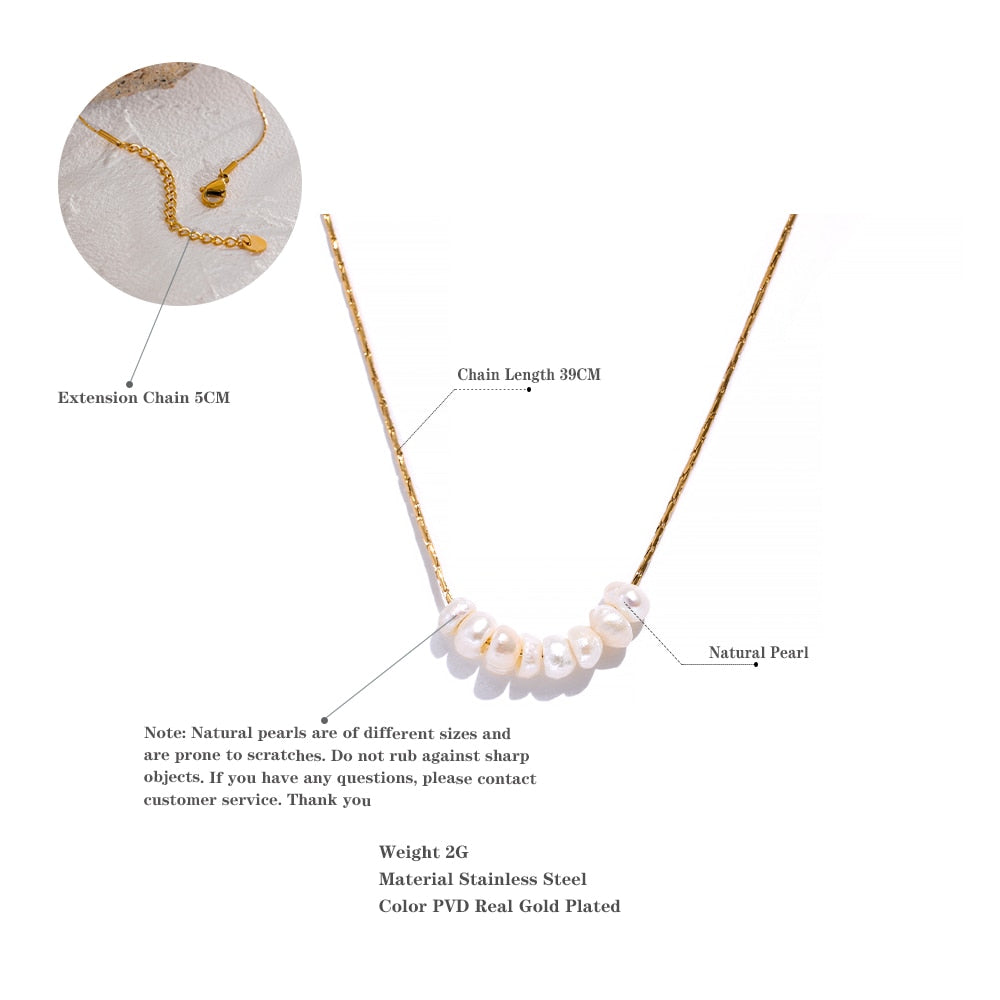 Lustrous Pearl Charm Necklace