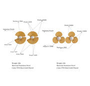 Three-Petal Stud Earrings