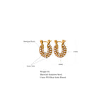 Load image into Gallery viewer, Pearl Accent Hoop
