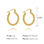 Twisted Gold Elegance